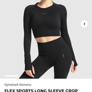 long sleeve crop top